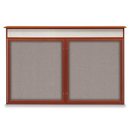 United Visual Products Open Faced Traditional Corkboard, 96x48" UV647A-BLACK-ULTMAR